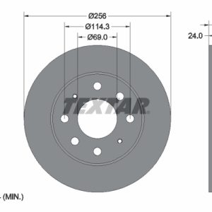 Disc frana MITSUBISHI GALANT VII (E5_A, E7_A, E8_A) 2.0 GLSTD (E57A) diesel 90 cai TEXTAR 92103903