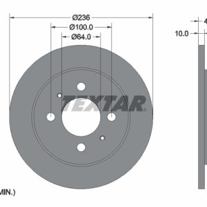 Disc frana MITSUBISHI CARISMA limuzina (DA_) 1.6 (DA1A) benzina 103 cai TEXTAR 92128600