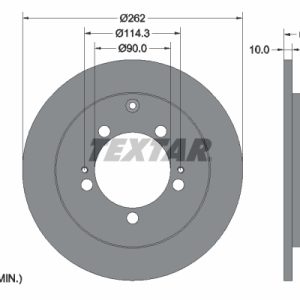 Disc frana MITSUBISHI LANCER VII combi (CS_W, CT_W) 2.0 (CS9W) benzina 135 cai TEXTAR 92136103