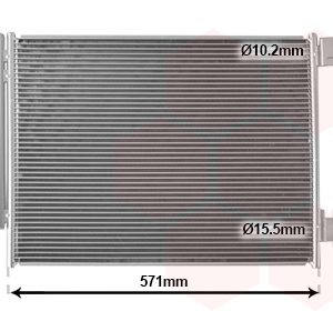 Condensator climatizare MITSUBISHI ASX (VSX_, VSE_) 1.6 HYBRID (VSEH6) benzina/elector 143 cai VAN WEZEL 15005700