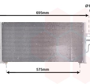 Condensator climatizare MITSUBISHI LANCER VI (CJ_, CP_) 1.3 12V (CK1A) benzina 75 cai VAN WEZEL 32005119