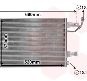 Condensator climatizare MITSUBISHI COLT VI (Z3_A, Z2_A) 1.5 DI-D (Z39A) diesel 95 cai VAN WEZEL 32005177