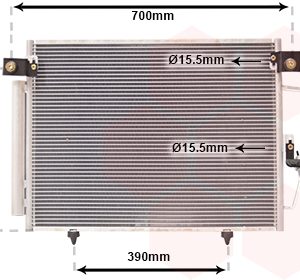 Condensator climatizare MITSUBISHI PAJERO CLASSIC (V2_W, V6_W, V7_W) 2.5 TD (V24W) diesel 115 cai VAN WEZEL 32005191