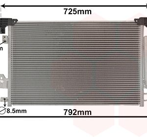 Condensator climatizare MITSUBISHI LANCER VIII Sportback (CX_A) 2.0 DI-D (CX8A) diesel 140 cai VAN WEZEL 32005210
