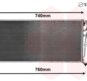 Condensator climatizare MITSUBISHI LANCER VII (CS_A, CT_A) 1.3 benzina 82 cai VAN WEZEL 32005220