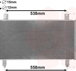 Condensator climatizare MITSUBISHI OUTLANDER III (GG_W, GF_W, ZJ, ZL, ZK) 2.2 DI-D (GF6W) diesel 150 cai VAN WEZEL 32005252