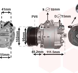 Compresor climatizare MITSUBISHI LANCER VIII Sportback (CX_A) 1.8 DI-D (CX9A) diesel 150 cai VAN WEZEL 3201K701