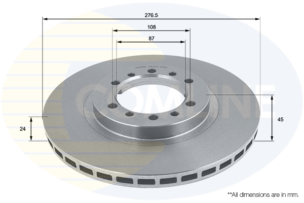 Disc frana MITSUBISHI L200 (K7_T, K6_T, K5_T) 2.4 4WD (K75T) benzina 132 cai COMLINE ADC0336V