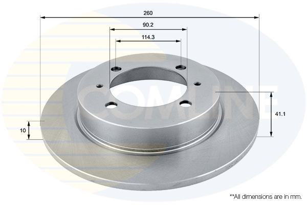 Disc frana MITSUBISHI CARISMA limuzina (DA_) 1.6 (DA1A) benzina 99 cai COMLINE ADC0355