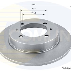 Disc frana MITSUBISHI CARISMA limuzina (DA_) 2.0 16V GT EVO VI/VII benzina 280 cai COMLINE ADC0355