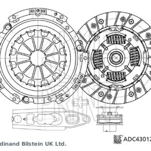 Kit ambreiaj MITSUBISHI COLT VI (Z3_A, Z2_A) 1.3 Flexfuel (Z35A) Benzina/Etanol 95 cai BLUE PRINT ADC430129