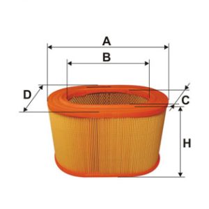 Filtru aer MITSUBISHI GALANT IV (A16_) 2.3 Turbo-D (A167) diesel 84 cai FILTRON AE 333/1