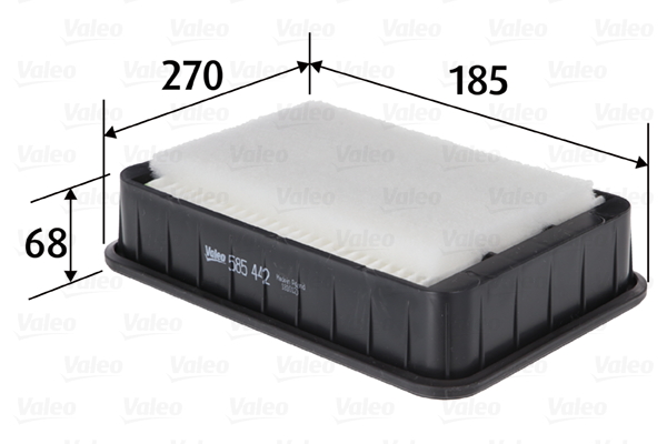 Filtru aer MITSUBISHI LANCER VIII (CY_A, CZ_A) 1.5 Bifuel Benzina/Autogaz (GPL) 109 cai VALEO 585442