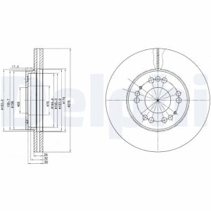 Disc frana MITSUBISHI ECLIPSE I (D2_A) 2.0 i 16V 4WD (D22A, D27A) benzina 150 cai DELPHI BG2765