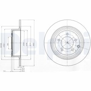 Disc frana MITSUBISHI ASX (GA_W_) 1.8 DI-D (GA6W) diesel 116 cai DELPHI BG4169