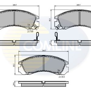 Placute frana MITSUBISHI OUTLANDER I (CU_W) 2.4 4WD (CU4W) benzina 139 cai COMLINE CBP3234