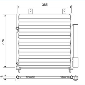 Condensator climatizare MITSUBISHI MIRAGE VI limuzina (A1_A) 1.2 (A13A) benzina 80 cai VALEO 822600