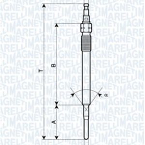 Bujie incandescenta MITSUBISHI GRANDIS (NA_W) 2.0 DI-D (NA8W) diesel 136 cai MAGNETI MARELLI 062900051304