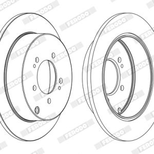 Disc frana MITSUBISHI ASX (GA_W_) 1.6 MIVEC (GA1W) benzina 116 cai FERODO DDF1737C