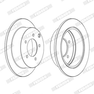 Disc frana MITSUBISHI LANCER VIII (CY_A, CZ_A) 1.8 DI-D diesel 116 cai FERODO DDF1986C