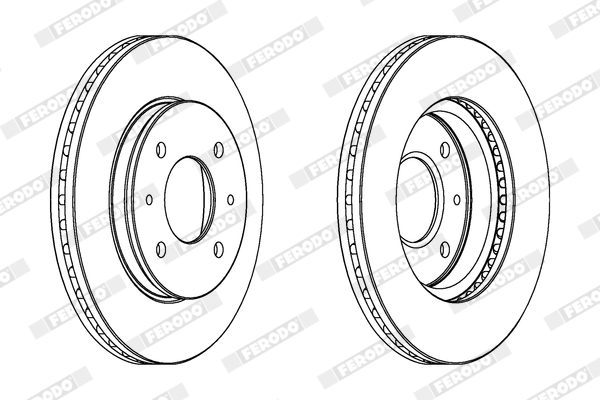 Disc frana MITSUBISHI GALANT V (E1_A) 2.0 Turbo ECi (E15A) benzina 150 cai FERODO DDF391