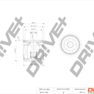 Filtru ulei MITSUBISHI COLT VII hatchback (VB_) 1.6 Hybrid (VBEH6) benzina/elector 143 cai DRIVE DP1110.11.0041