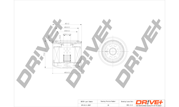 Filtru ulei MITSUBISHI L 300 III platou / sasiu (P1_T ) 2.0 (P13T) benzina 116 cai DRIVE DP1110.11.0047