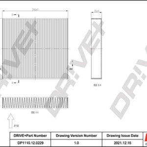 Filtru polen MITSUBISHI COLT VII hatchback (VB_) 1.0 MPi (VBXG0) benzina 91 cai DRIVE DP1110.12.0229