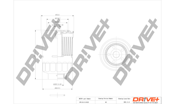 Filtru combustibil MITSUBISHI OUTLANDER III (GG_W, GF_W, ZJ, ZL, ZK) 2.2 DI-D 4WD (GF6W) diesel 150 cai DRIVE DP1110.13.0125