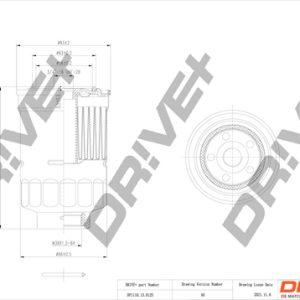 Filtru combustibil MITSUBISHI LANCER VIII (CY_A, CZ_A) 1.8 DI-D (CY9A) diesel 150 cai DRIVE DP1110.13.0125
