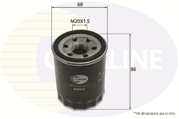 Filtru ulei MITSUBISHI GALANT VII limuzina (E5_A, E7_A, E8_A) 2.0 V6-24 (E64A, E54A) benzina 150 cai COMLINE EOF074