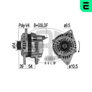 Alternator MITSUBISHI GALANT VIII combi (EA_, EC_) 2.5 V6 24V (EA5W) benzina 163 cai ERA 209514A