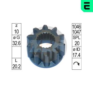 Pinion electromotor MITSUBISHI GALANT VI (E3_A) 1.8 Turbo-D (E34A) diesel 75 cai ERA ZN12812
