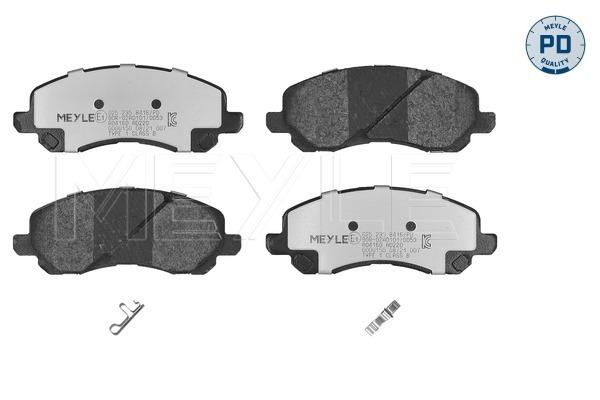 Placute frana MITSUBISHI LANCER VIII (CY_A, CZ_A) 1.8 DI-D (CY9A) diesel 150 cai MEYLE 025 235 8416/PD