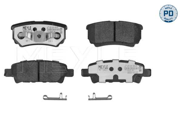 Placute frana MITSUBISHI LANCER VIII (CY_A, CZ_A) 2.0 DI-D (CY8A) diesel 140 cai MEYLE 025 240 1416/PD