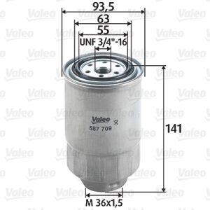 Filtru combustibil MITSUBISHI L200 / TRITON platou / sasiu (KA_T, KB_T) 2.5 DI-D 4WD (KB4T) diesel 178 cai VALEO 587709