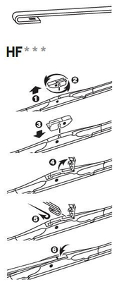 Lamela stergator MITSUBISHI ASX (GA_W_) 2.0 MIVEC 4WD benzina 150 cai TRICO HF530L