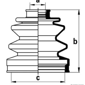 Ansamblu burduf articulatie planetara MITSUBISHI GALANT V (E1_A) 2.0 GLS (E15A) benzina 90 cai HERTH BUSS JAKOPARTS J2863004