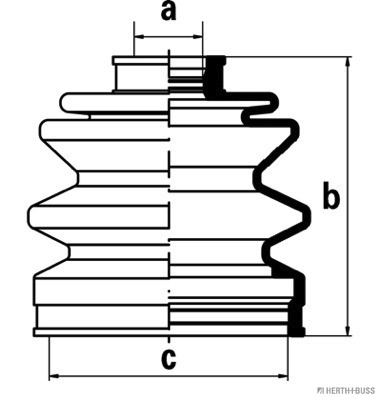 Ansamblu burduf articulatie planetara MITSUBISHI COLT II (C1_A) 1.6 Turbo ECi (C13A) benzina 125 cai HERTH BUSS JAKOPARTS J2865003