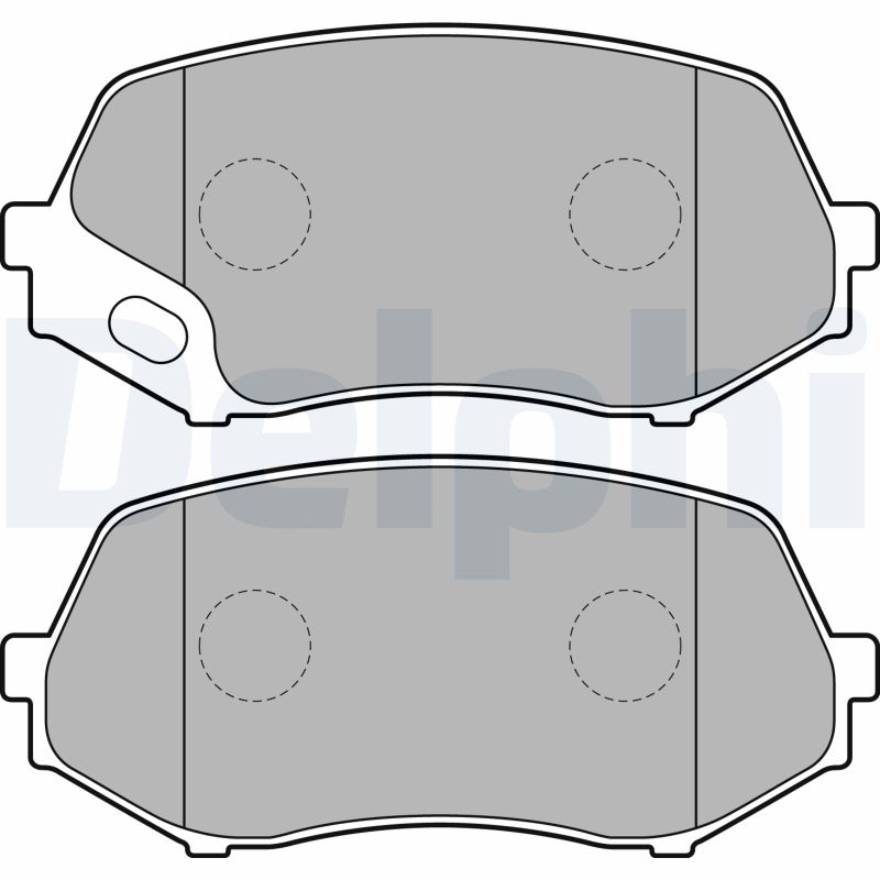 Placute frana MITSUBISHI Canter (FB7, FB8, FE7, FE8) VII FE74S diesel 131 cai DELPHI LP2208