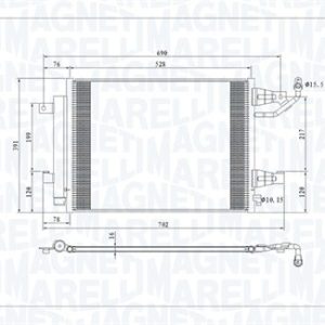 Condensator climatizare MITSUBISHI COLT CZC VI Cabriolet (RG) 1.5 Turbo (Z37A) benzina 150 cai MAGNETI MARELLI 350203792000