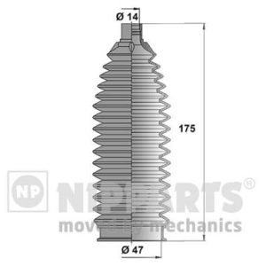 Ansamblu burduf directie MITSUBISHI OUTLANDER II (CW_W) 2.0 (CW4W) benzina 147 cai NIPPARTS N2845006