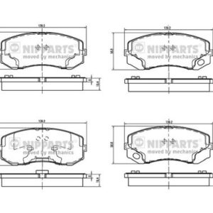 Placute frana MITSUBISHI Canter (FE5, FE6) VI FE5-109 diesel 110 cai NIPPARTS N3605055
