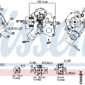 Compresor sistem de supraalimentare MITSUBISHI L200 / TRITON (KJ_, KK_, KL_) 2.4 DI-D 4WD (KL1T) diesel 181 cai NISSENS 93636