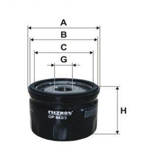 Filtru ulei MITSUBISHI CARISMA limuzina (DA_) 1.9 TD (DA4A) diesel 90 cai FILTRON OP 643/3