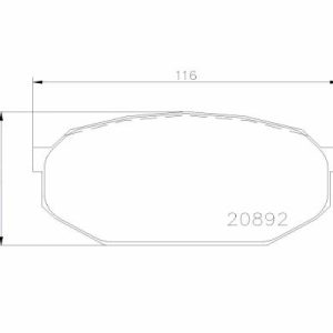 Placute frana MITSUBISHI GALANT IV (A16_) 2.0 Turbo ECi (A164) benzina 170 cai BREMBO P 54 005