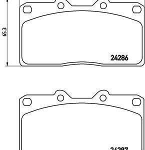 Placute frana MITSUBISHI 3000 GT cupe (Z1_A) 3.0 Turbo 4WD (Z16A) benzina 286 cai BREMBO P 54 019