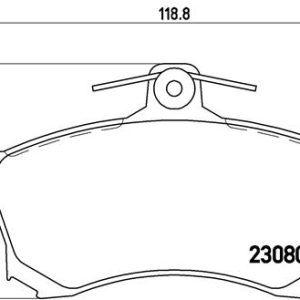 Placute frana MITSUBISHI CARISMA (DA_) 1.6 (DA1A) benzina 90 cai BREMBO P 54 021