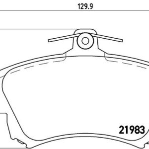 Placute frana MITSUBISHI CARISMA (DA_) 1.6 (DA1A) benzina 95 cai BREMBO P 54 036