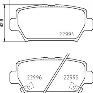 Placute frana MITSUBISHI ECLIPSE CROSS (GK_, GL_) 2.2 DiD 4WD (GK9W) diesel 148 cai BREMBO P 54 062